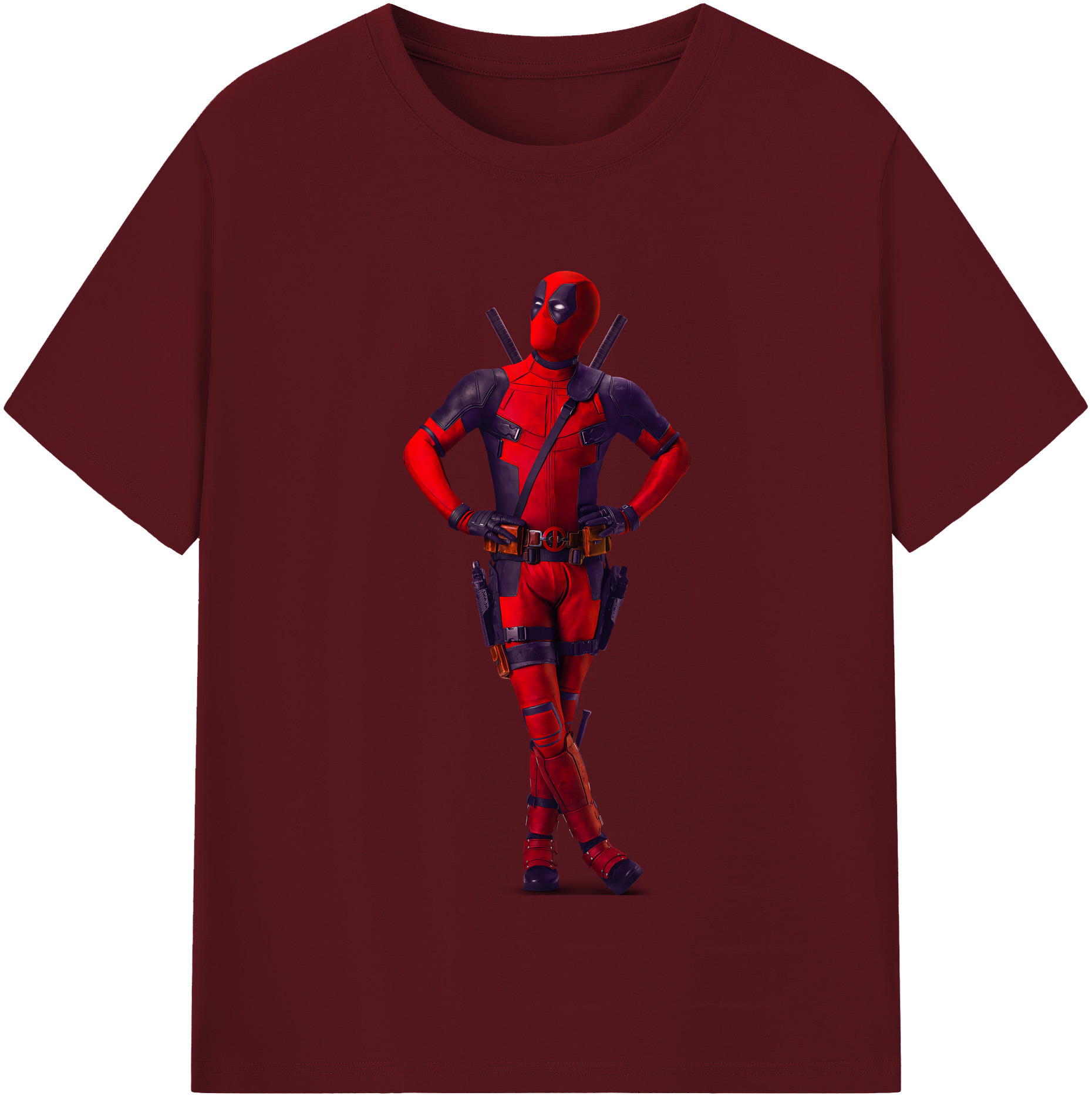 （画像用） Deadpool デッドプール 綿100％半袖Tシャツ（フロントプリント）